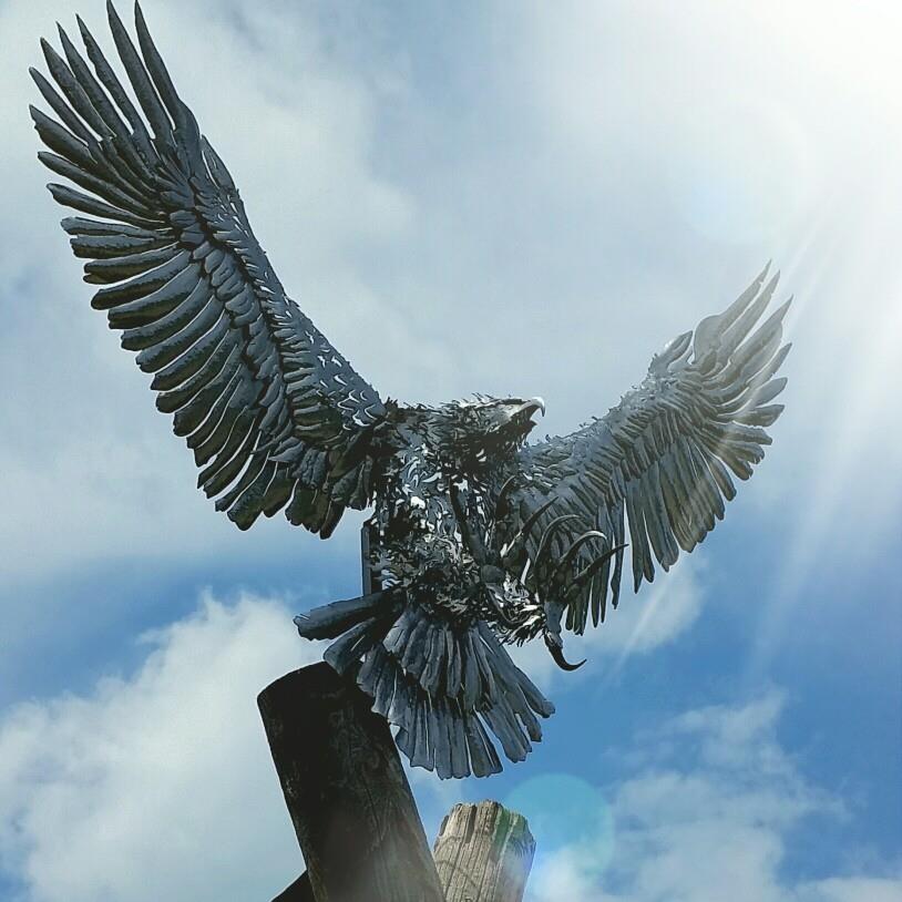 custom steel metal eagle bird by ImagineMetalArt