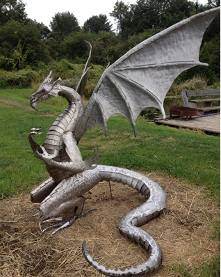 custom metal steel dragon by ImagineMetalArt