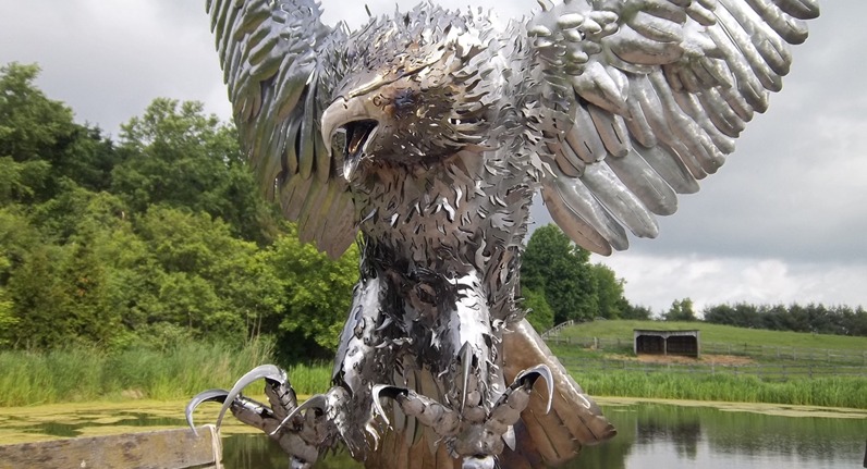 custom steel metal eagle bird by ImagineMetalArt