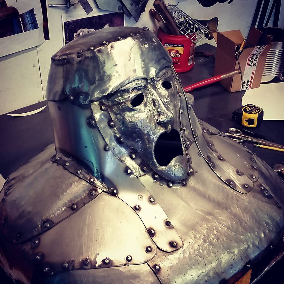 custom metal steel helmet medieval by ImagineMetalArt